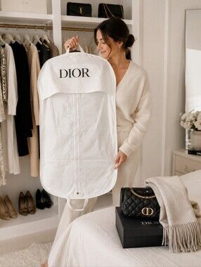 Dior White Garment Bag